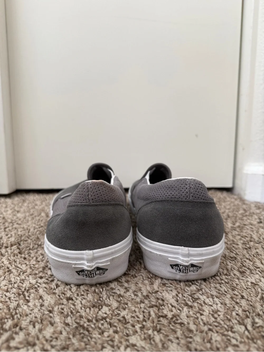 NWOT Vans Suede Slip-On Shoes - Gray